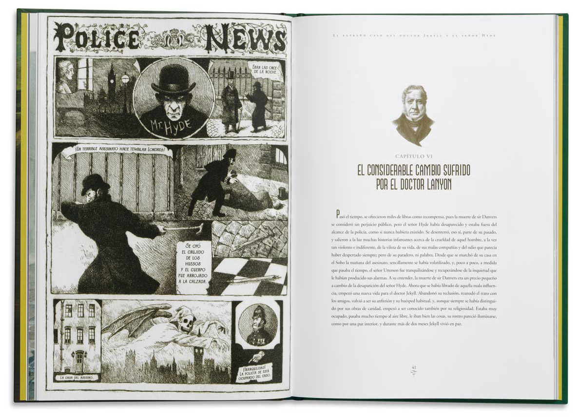 El extraño caso del doctor Jekyll y el señor Hyde. Libro ilustrado. Edelvives