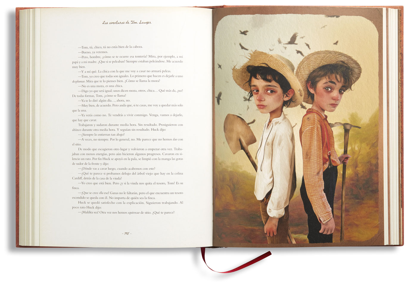Las aventuras de Tom Sawyer, libro ilustrado.