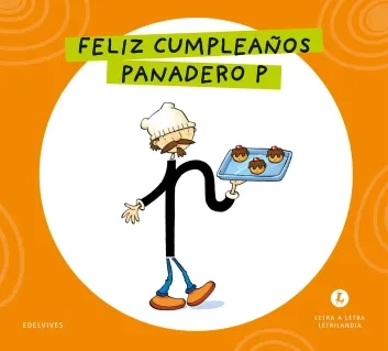 Cubierta Feliz cumpleaños panadero P