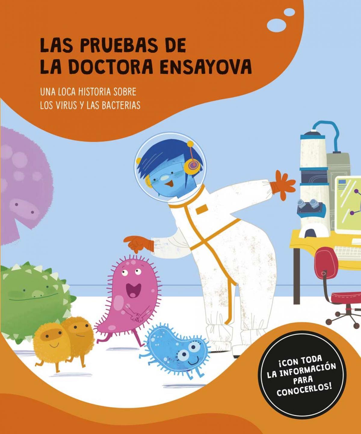 click. Material del alumnado. virus y bacteria. Las pruebas de la doctora ensayova
