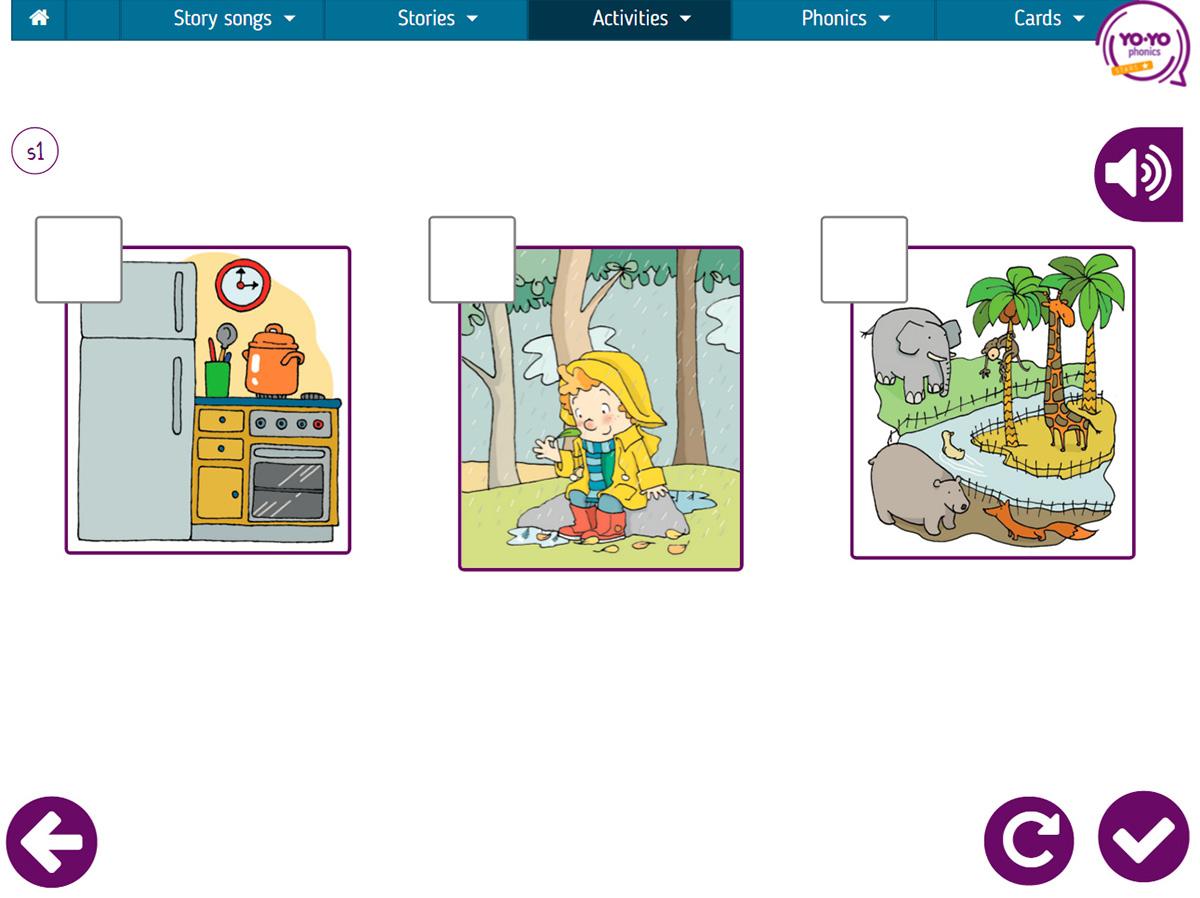 Yo-yo phonics. Recursos digitales. Activities